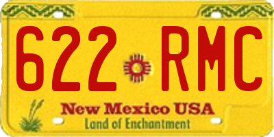 NM license plate 622RMC