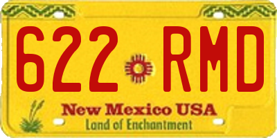 NM license plate 622RMD