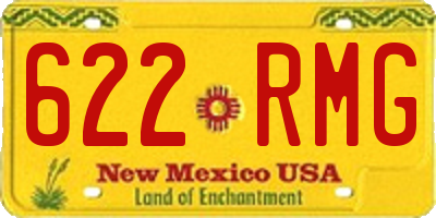 NM license plate 622RMG