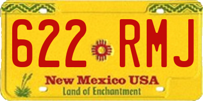 NM license plate 622RMJ