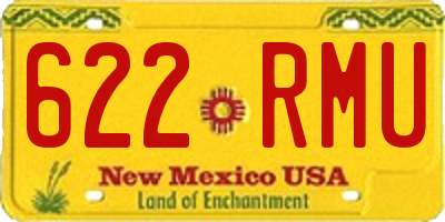 NM license plate 622RMU