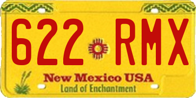 NM license plate 622RMX