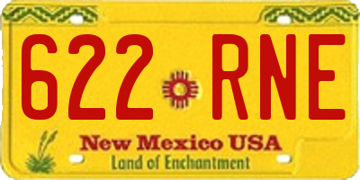 NM license plate 622RNE