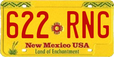 NM license plate 622RNG