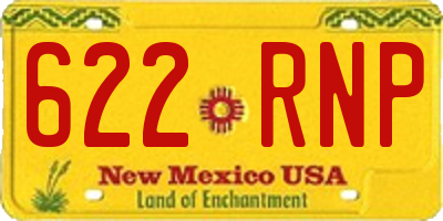 NM license plate 622RNP