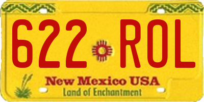 NM license plate 622ROL