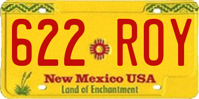 NM license plate 622ROY