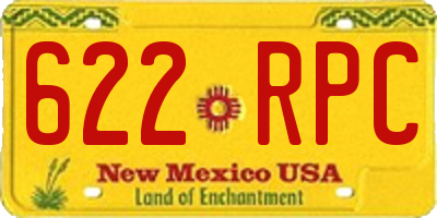 NM license plate 622RPC