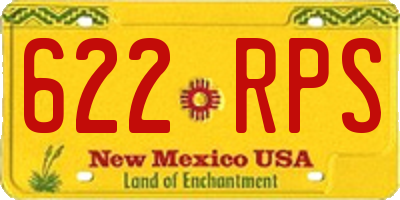 NM license plate 622RPS