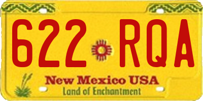NM license plate 622RQA