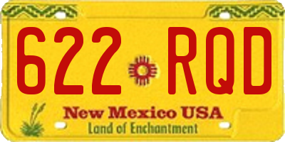 NM license plate 622RQD