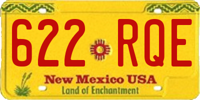 NM license plate 622RQE
