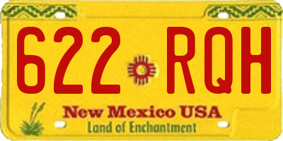 NM license plate 622RQH