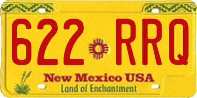 NM license plate 622RRQ