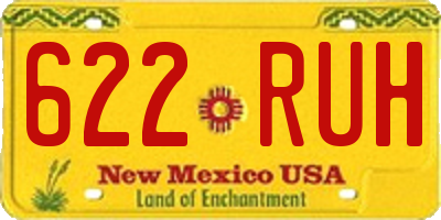 NM license plate 622RUH