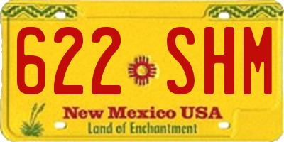 NM license plate 622SHM