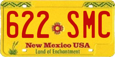 NM license plate 622SMC