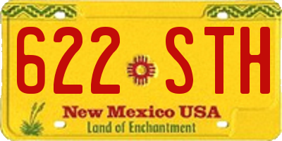 NM license plate 622STH