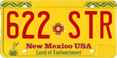NM license plate 622STR