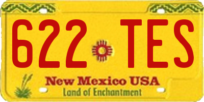 NM license plate 622TES