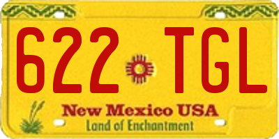 NM license plate 622TGL