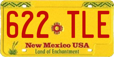 NM license plate 622TLE
