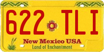 NM license plate 622TLI