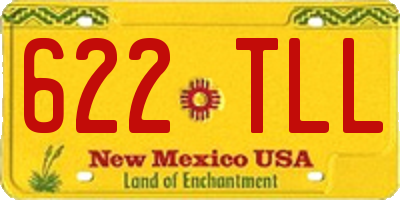 NM license plate 622TLL