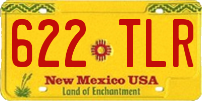NM license plate 622TLR