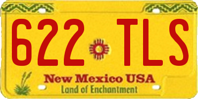 NM license plate 622TLS