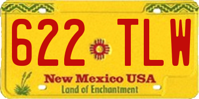 NM license plate 622TLW