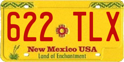 NM license plate 622TLX