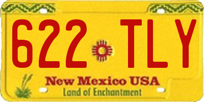 NM license plate 622TLY