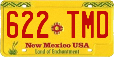 NM license plate 622TMD