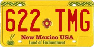 NM license plate 622TMG