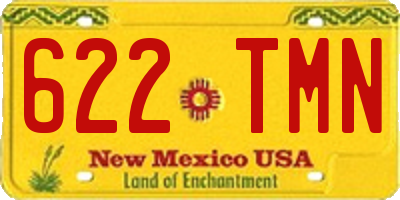 NM license plate 622TMN