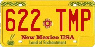 NM license plate 622TMP