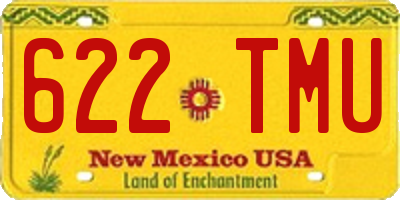 NM license plate 622TMU