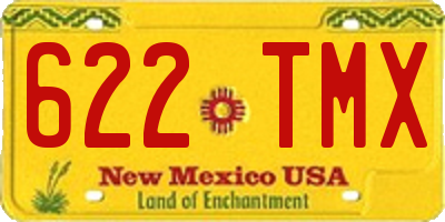 NM license plate 622TMX