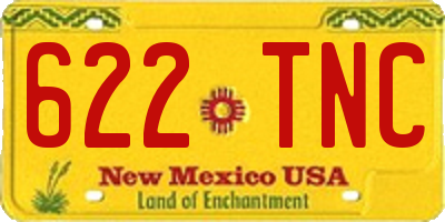 NM license plate 622TNC