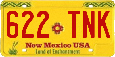 NM license plate 622TNK