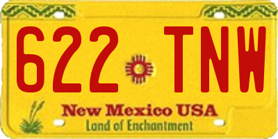 NM license plate 622TNW