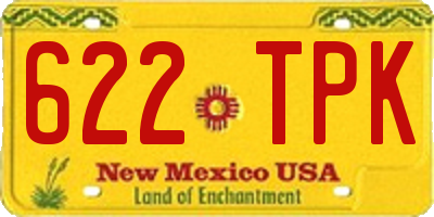 NM license plate 622TPK