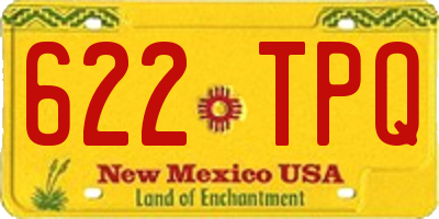 NM license plate 622TPQ