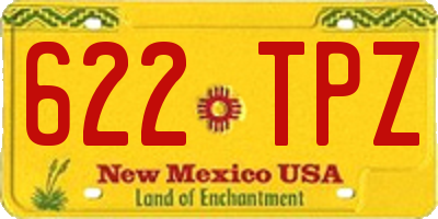 NM license plate 622TPZ