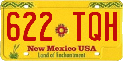 NM license plate 622TQH