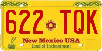 NM license plate 622TQK