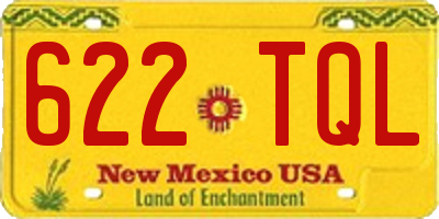 NM license plate 622TQL