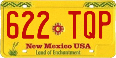 NM license plate 622TQP