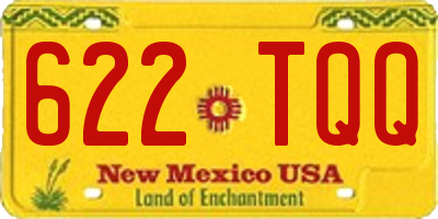 NM license plate 622TQQ